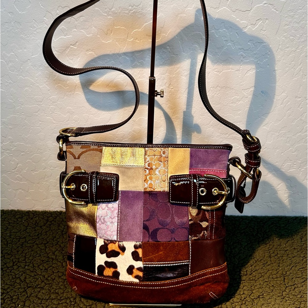 Coach patchwork crossbody purse